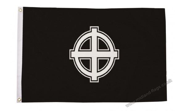 Celtic Cross (Black) Flag